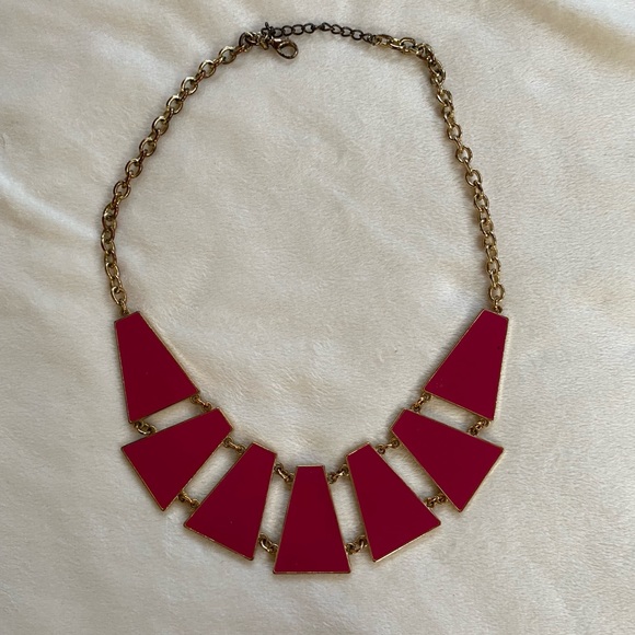 Bright pink chunky necklace - Picture 2 of 3